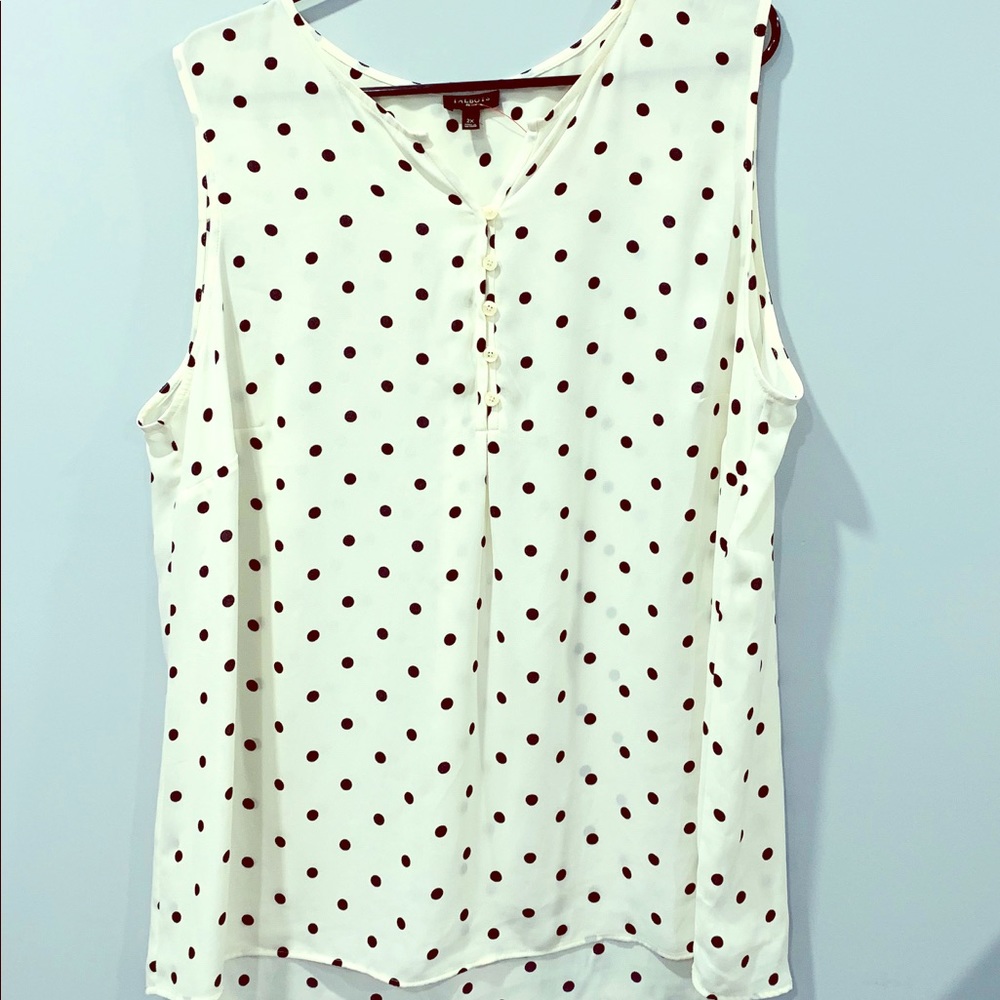Talbots Polka Dot Blouse